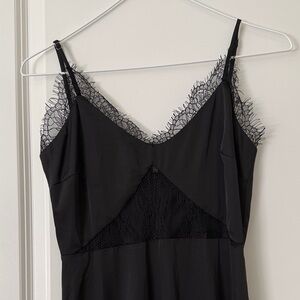 Petal & Pup Black Lace Detail Chemise